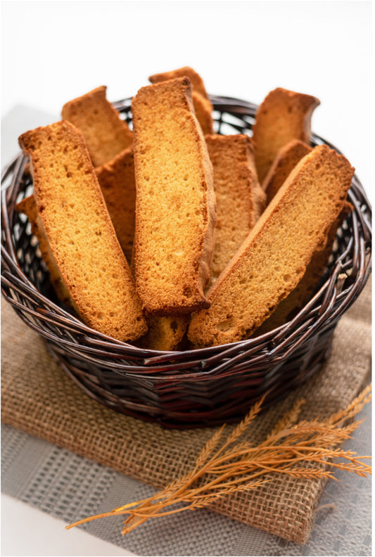 Crispy Eggless Cake Rusk