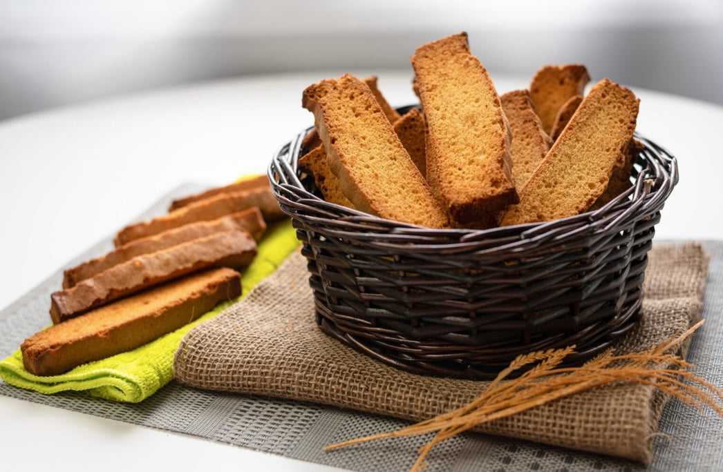 Crispy Eggless Cake Rusk