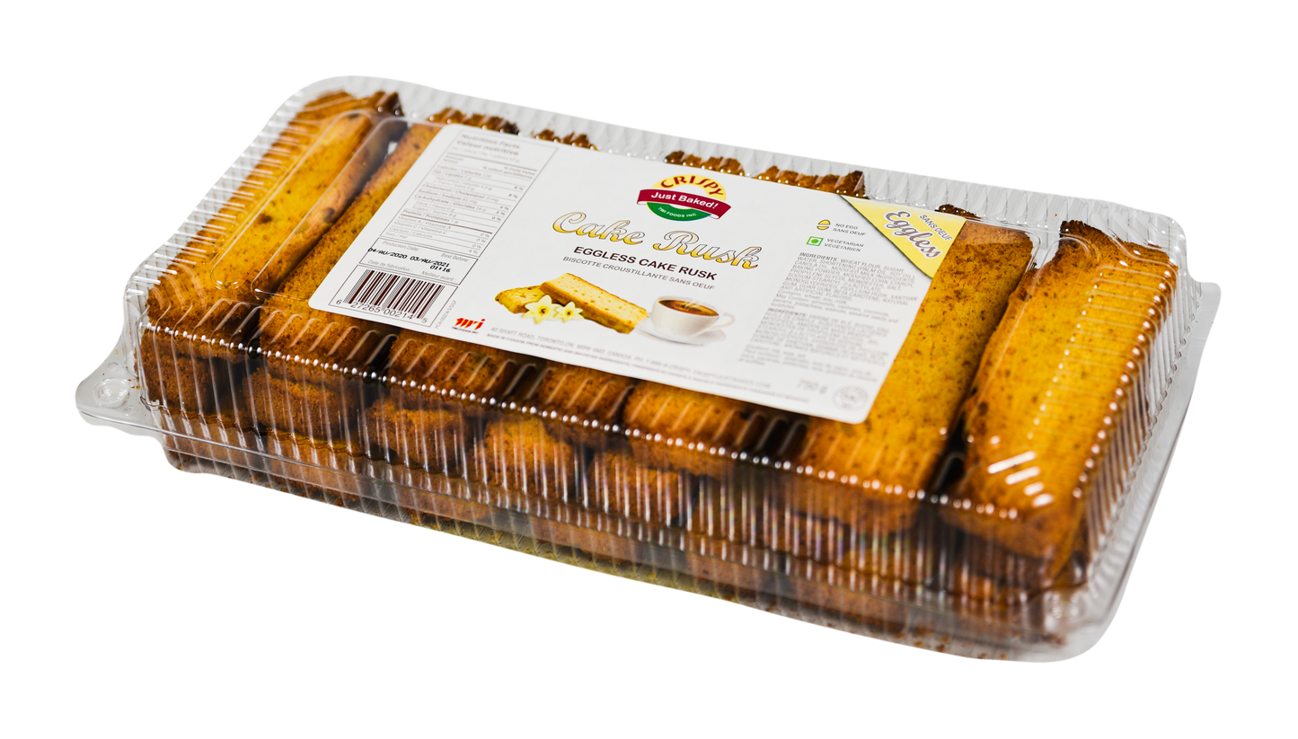 Crispy Eggless Cake Rusk