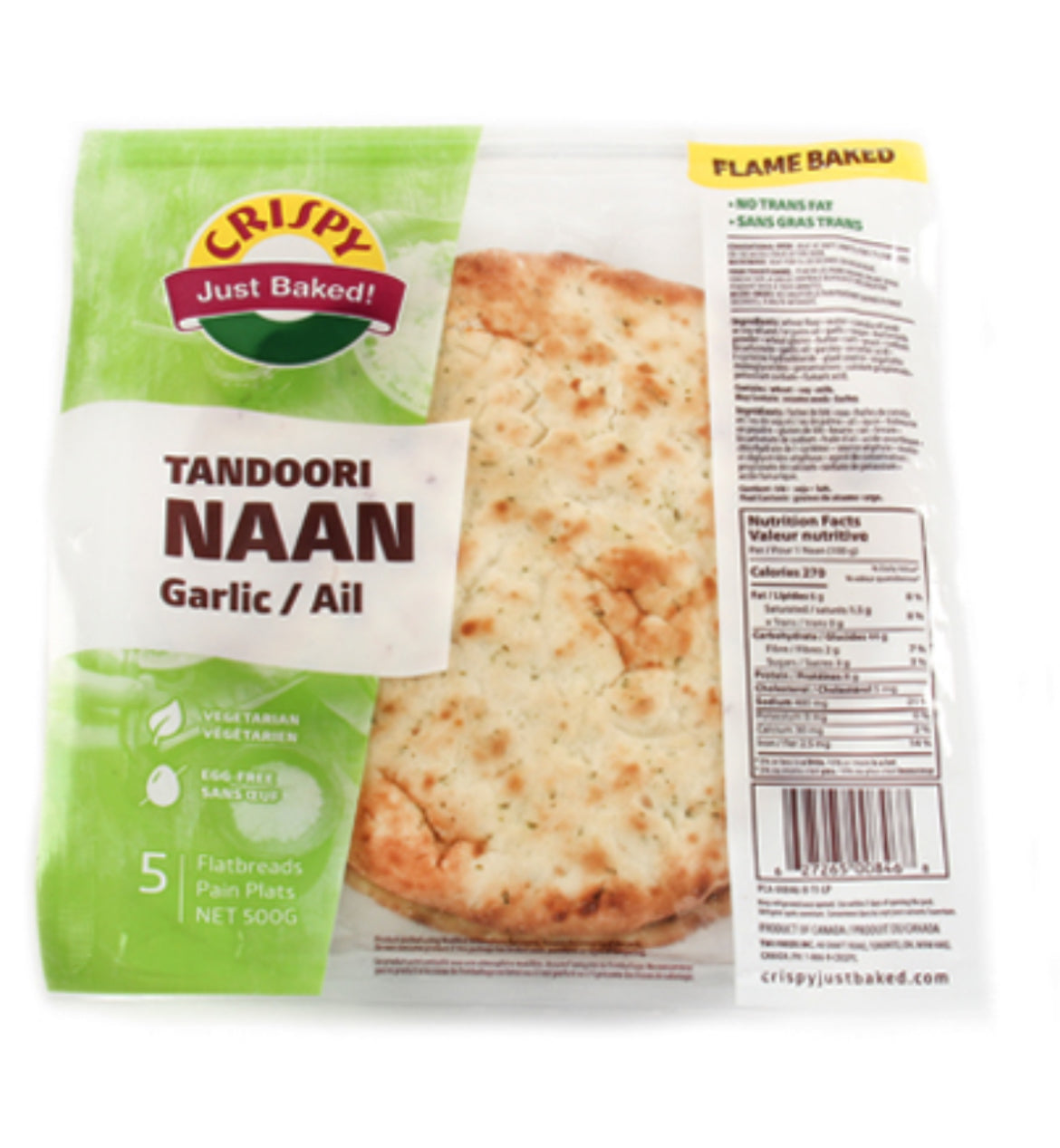 Crispy Tandoori Garlic Naan