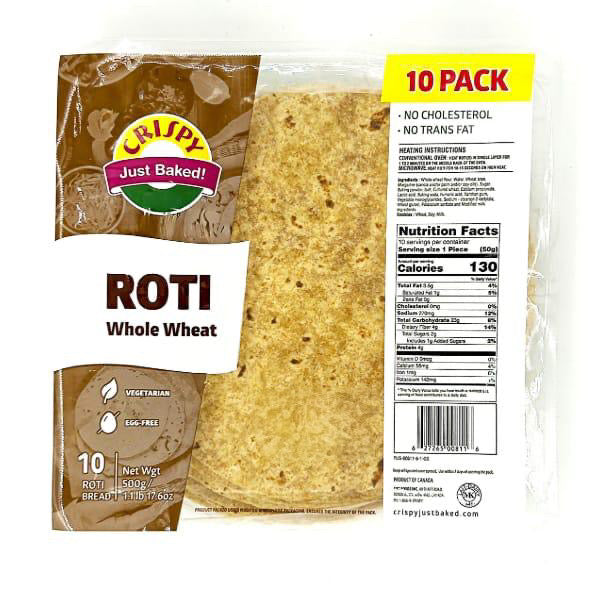Crispy Whole Wheat Roti