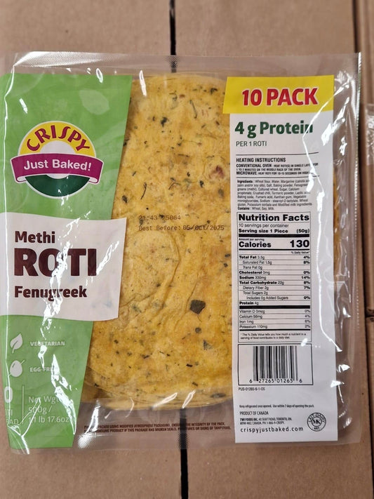 Crispy Methi [fenugreek] Roti