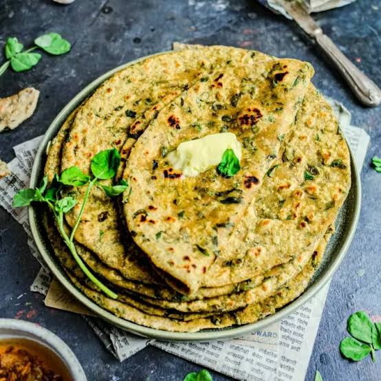 Crispy Methi [fenugreek] Roti